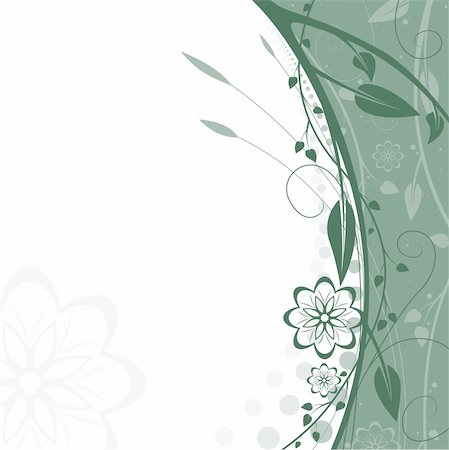 simsearch:400-03947640,k - Floral background 11 - Highly detailed vector background illustration Foto de stock - Super Valor sin royalties y Suscripción, Código: 400-03926978