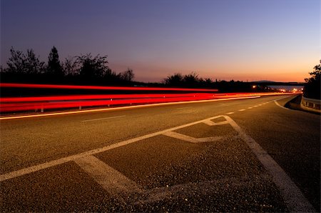 simsearch:622-06439295,k - Highway at dusk Stock Photo - Budget Royalty-Free & Subscription, Code: 400-03927824