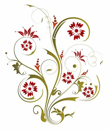 filigree drawings - Abstract floral chaos, element for design, vector illustration Stock Photo - Budget Royalty-Free & Subscription, Code: 400-03927832