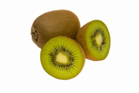simsearch:6102-03858896,k - Kiwi fruits isolated on white Foto de stock - Super Valor sin royalties y Suscripción, Código: 400-03927941