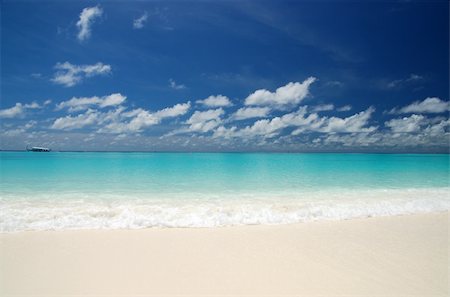 simsearch:700-00158920,k - Tropical Beach with white sand and turquoise water Photographie de stock - Aubaine LD & Abonnement, Code: 400-03928478