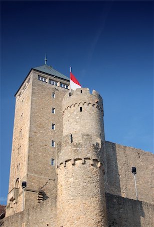 simsearch:400-04334146,k - Tower of ancient Starkenburg Castle in Germany Stock Photo - Budget Royalty-Free & Subscription, Code: 400-03928536