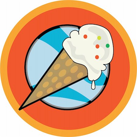 yummy icecream icon , can be used as either a logo or an icon . Foto de stock - Super Valor sin royalties y Suscripción, Código: 400-03928697