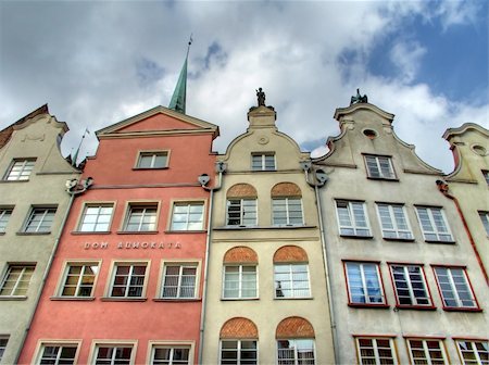 simsearch:400-04668944,k - Colorful houses in the city of Gdansk in POland Stockbilder - Microstock & Abonnement, Bildnummer: 400-03928881