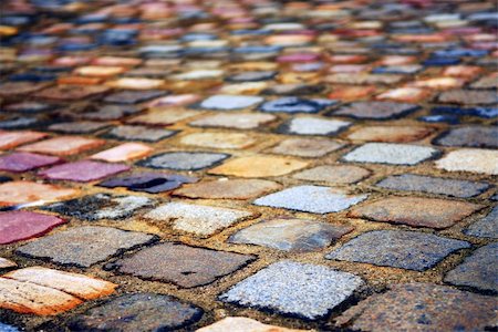 simsearch:700-02990008,k - Background of colorful cobblestone pavement close up Foto de stock - Royalty-Free Super Valor e Assinatura, Número: 400-03929358