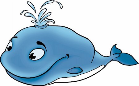 Whale Mobidyck - High detailed illustration - Happy Whale Foto de stock - Super Valor sin royalties y Suscripción, Código: 400-03934065