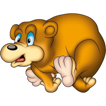 simsearch:400-03933016,k - Teddy Bear 24 - High detailed and coloured illustration - Running bear Foto de stock - Super Valor sin royalties y Suscripción, Código: 400-03934259