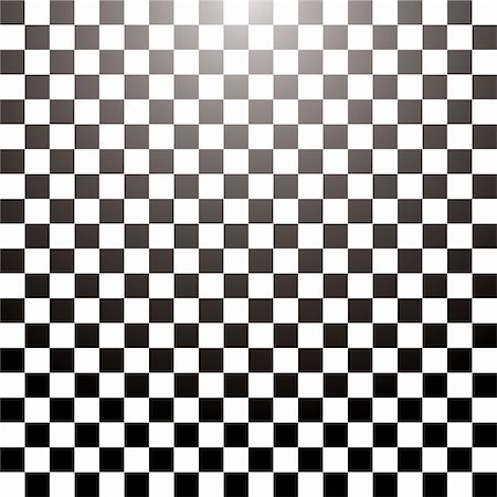 simsearch:841-02924188,k - Abstract checkered tile with a radial gradient in black and white Photographie de stock - Aubaine LD & Abonnement, Code: 400-03934597