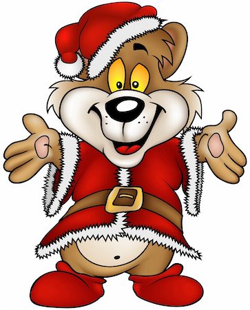 simsearch:400-04162983,k - Christmas Happy Brown Bear - Highly detailed and coloured vector cartoon illustration. Foto de stock - Super Valor sin royalties y Suscripción, Código: 400-03934802