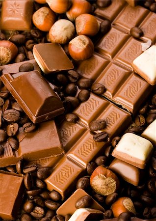 simsearch:695-05767611,k - Chocolate is one of the most delicious sweets in the world. Stock Photo - Budget Royalty-Free & Subscription, Code: 400-03934978