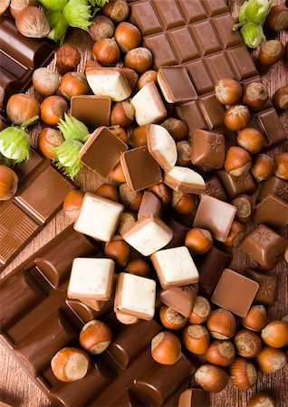 simsearch:695-05767611,k - Chocolate is one of the most delicious sweets in the world. Stock Photo - Budget Royalty-Free & Subscription, Code: 400-03934985