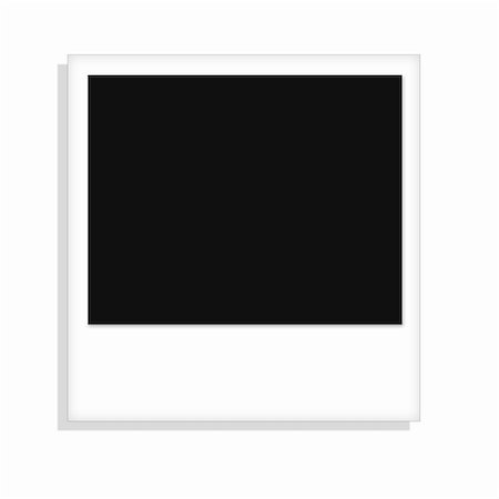 simsearch:625-00898472,k - Graphic illustration of a blank polaroid picture. Photographie de stock - Aubaine LD & Abonnement, Code: 400-03935122