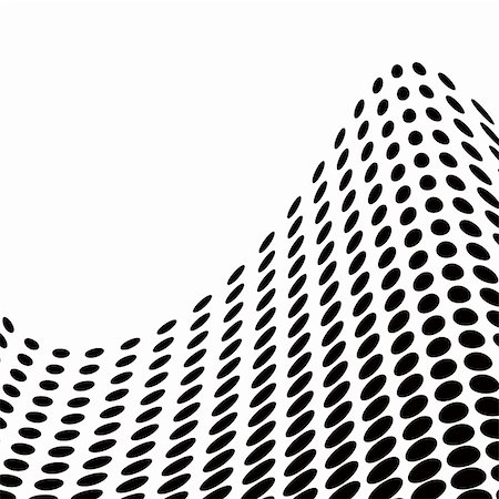 simsearch:670-06450573,k - Abstract halftone wave in black and white - vector Stock Photo - Budget Royalty-Free & Subscription, Code: 400-03935159