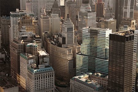 simsearch:6102-07768730,k - Aerial view of buildings in New York City. Foto de stock - Super Valor sin royalties y Suscripción, Código: 400-03935348