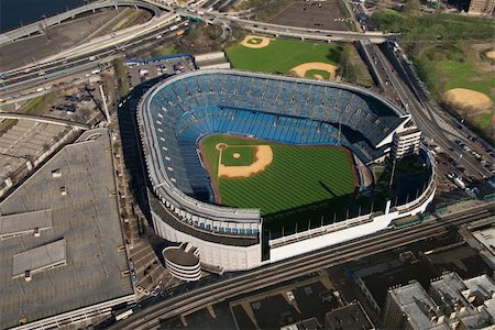 Aerial view of Yankee baseball Stadium in the Bronx, New York City. Stockbilder - Microstock & Abonnement, Bildnummer: 400-03935340