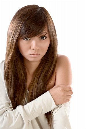 simsearch:614-06897933,k - Japanese female teenager with beautiful eyes in light top Foto de stock - Royalty-Free Super Valor e Assinatura, Número: 400-03935578