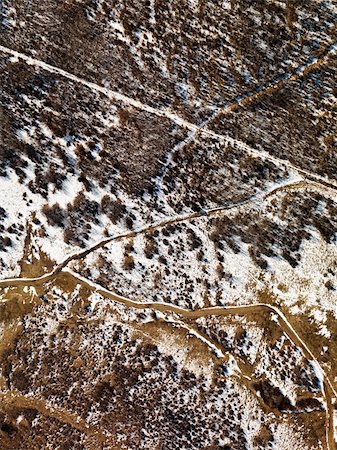 Aerial view of snow covered rural Colorado scenic. Stock Photo - Budget Royalty-Free & Subscription, Code: 400-03935656