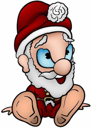drawings cartoons human figure - Santa Claus 01 - Highly detailed and coloured cartoon vector illustration Stock Photo - Budget Royalty-Free & Subscription, Code: 400-03936216