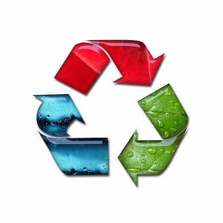 simsearch:400-04001344,k - Illustration of recycling symbol with environmental concept Stock Photo - Budget Royalty-Free & Subscription, Code: 400-03936662