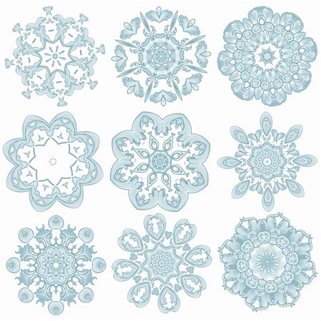 simsearch:400-03910196,k - Floral Embroidery design patterns collection Stockbilder - Microstock & Abonnement, Bildnummer: 400-03937048