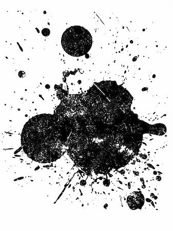 simsearch:6113-06497981,k - Grunge Splat  -  Background is transparent so they can be overlayed on other Illustrations or Images. Foto de stock - Super Valor sin royalties y Suscripción, Código: 400-03937228