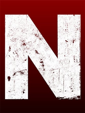 etch - Fat Grunged Letters - N (Highly detailed grunge letter) Stock Photo - Budget Royalty-Free & Subscription, Code: 400-03937582