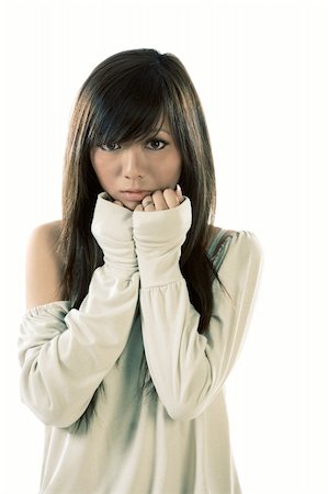 simsearch:400-04028019,k - Portrait of young Japanese female (cross processed) Foto de stock - Super Valor sin royalties y Suscripción, Código: 400-03938666