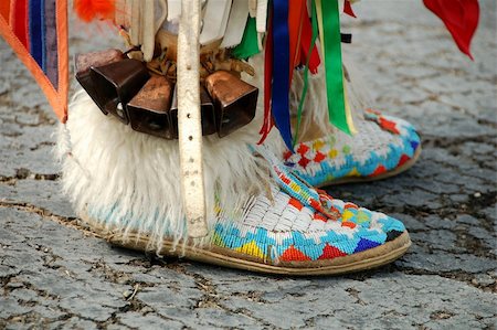 feet indian culture - colorful Native American boots Stock Photo - Budget Royalty-Free & Subscription, Code: 400-03938733