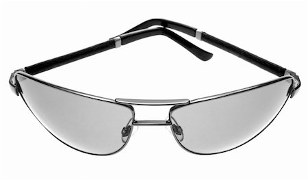 Dark Glasses viewed from the front. Isolated on White Foto de stock - Super Valor sin royalties y Suscripción, Código: 400-03938841