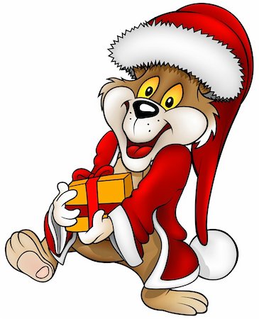 simsearch:400-04162983,k - Santa Bear and Gift - Highly detailed vector cartoon illustration Foto de stock - Super Valor sin royalties y Suscripción, Código: 400-03938923