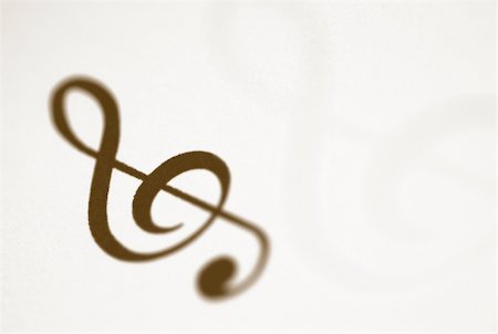Treble Clef musical symbol on a sheet music Stock Photo - Budget Royalty-Free & Subscription, Code: 400-03939227