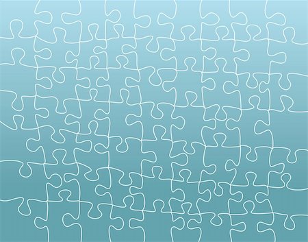 simsearch:614-02048558,k - Editable vector background illustration of blue jigsaw shapes Stockbilder - Microstock & Abonnement, Bildnummer: 400-03939682