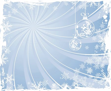 filigree drawings - Abstract grunge christmas background with snowflakes, element for design, vector illustration Stock Photo - Budget Royalty-Free & Subscription, Code: 400-03939697
