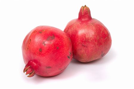 simsearch:400-03939822,k - image series of fresh vegetables and fruits on white background - pomegranate Foto de stock - Super Valor sin royalties y Suscripción, Código: 400-03939821