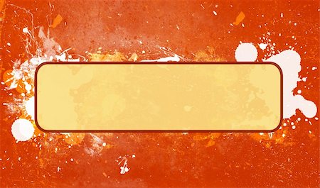 simsearch:625-00898472,k - Abstract grunge paint splatter frame in an orange color scheme. Photographie de stock - Aubaine LD & Abonnement, Code: 400-03939978