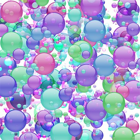 simsearch:400-03916850,k - Graphic illustration of tons of pastel colored multi-sized bubbles against white background. Stock Photo - Budget Royalty-Free & Subscription, Code: 400-03939979