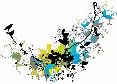 simsearch:400-03915748,k - abstract floral background, vector illustration Fotografie stock - Microstock e Abbonamento, Codice: 400-03930697