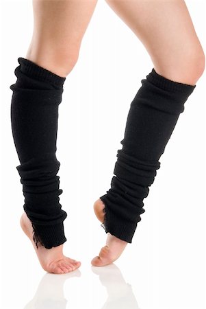 legs in black knee socks warming up Photographie de stock - Aubaine LD & Abonnement, Code: 400-03931118