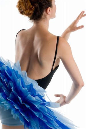 dancer i blue tutu dancing in pointe Photographie de stock - Aubaine LD & Abonnement, Code: 400-03931110