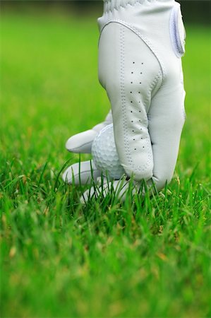 simsearch:400-03975619,k - Detail of golf ball and gloves Stock Photo - Budget Royalty-Free & Subscription, Code: 400-03931968