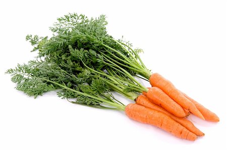 simsearch:649-08422904,k - Bunch of carrots over white background Stockbilder - Microstock & Abonnement, Bildnummer: 400-03932550