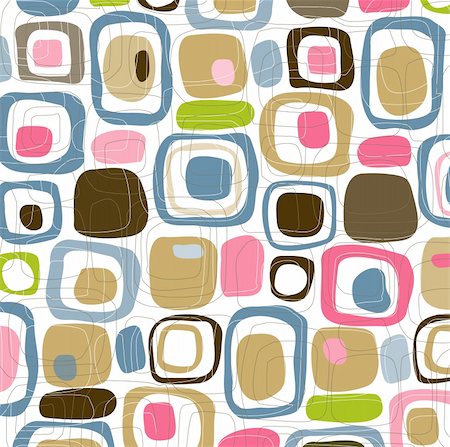simsearch:400-03934422,k - Retro Candy Squares (Vector) Spot illustration of stylish, retro squares. All  squares complete so you can move them around! Easy-edit vector file--No transparencies or strokes! Stock Photo - Budget Royalty-Free & Subscription, Code: 400-03932906