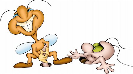 simsearch:400-03933016,k - Bug and Worm - High detailed and coloured cartoon illustration - humorous bugs Foto de stock - Super Valor sin royalties y Suscripción, Código: 400-03932970