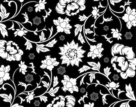 Abstract floral pattern, element for design, vector illustration Stock Photo - Budget Royalty-Free & Subscription, Code: 400-03933266