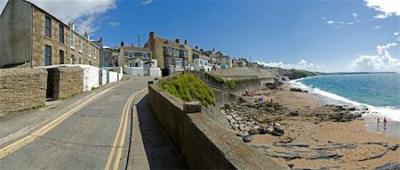 davidmartyn (artist) - holiday resort town porthleven cornwall england uk Photographie de stock - Aubaine LD & Abonnement, Code: 400-03933472