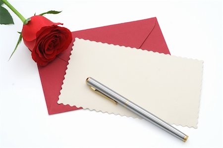 simsearch:400-05728242,k - Blank valentines card with copy space for custom text - isolated (clipping paths) Photographie de stock - Aubaine LD & Abonnement, Code: 400-03933679