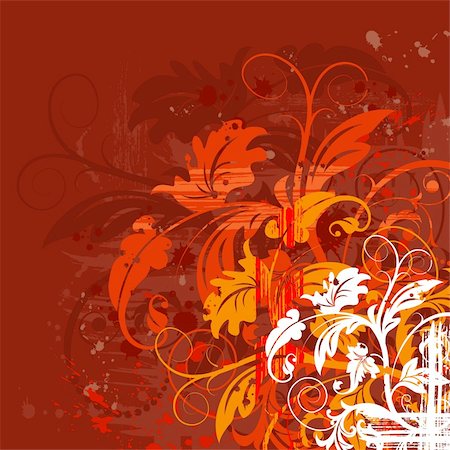 simsearch:640-05761233,k - Grunge paint floral chaos, element for design, vector illustration Stock Photo - Budget Royalty-Free & Subscription, Code: 400-03933932