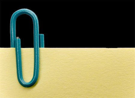 Paperclip on a note Stockbilder - Microstock & Abonnement, Bildnummer: 400-03944372