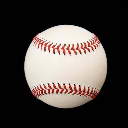 Still life of baseball on black. Photographie de stock - Aubaine LD & Abonnement, Code: 400-03944808