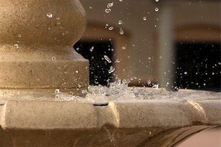 streaming water close up - Beautiful Stop Action of a Outdoor Fountain. Stock Photo - Budget Royalty-Free & Subscription, Code: 400-03945594